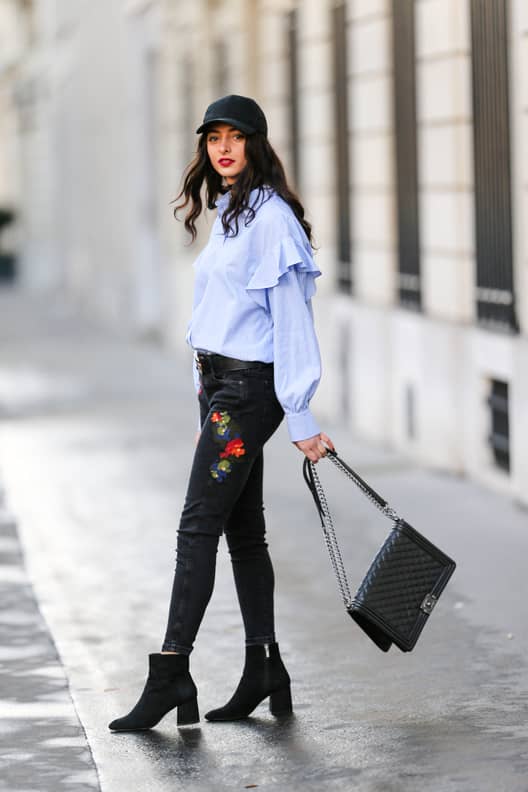 Block heel booties outfit hot sale