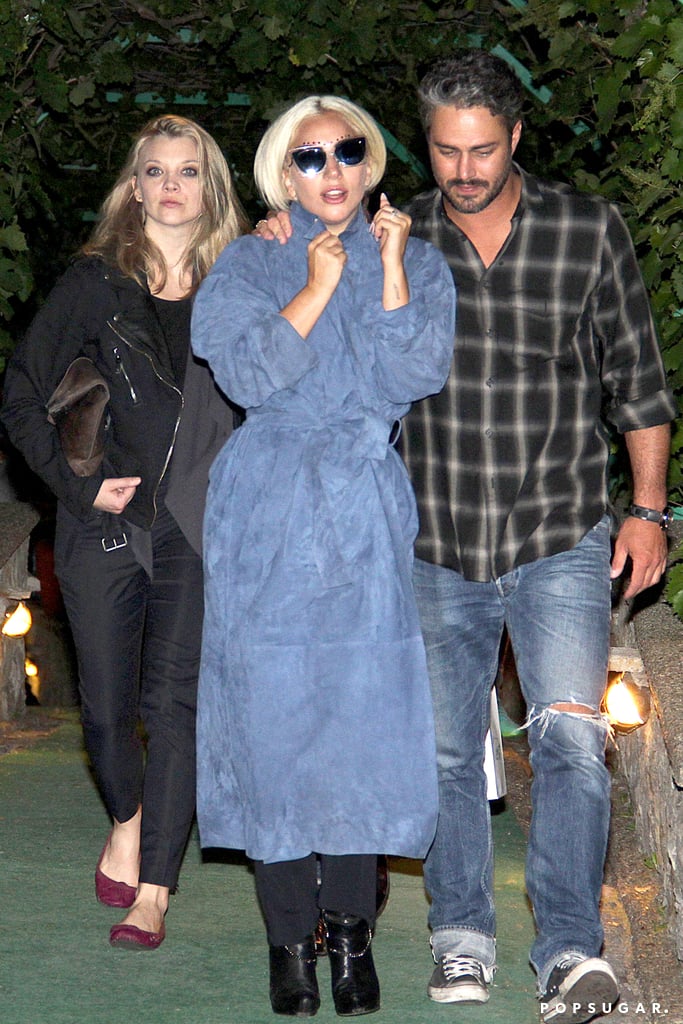 Lady Gaga and Taylor Kinney With Natalie Dormer June 2015