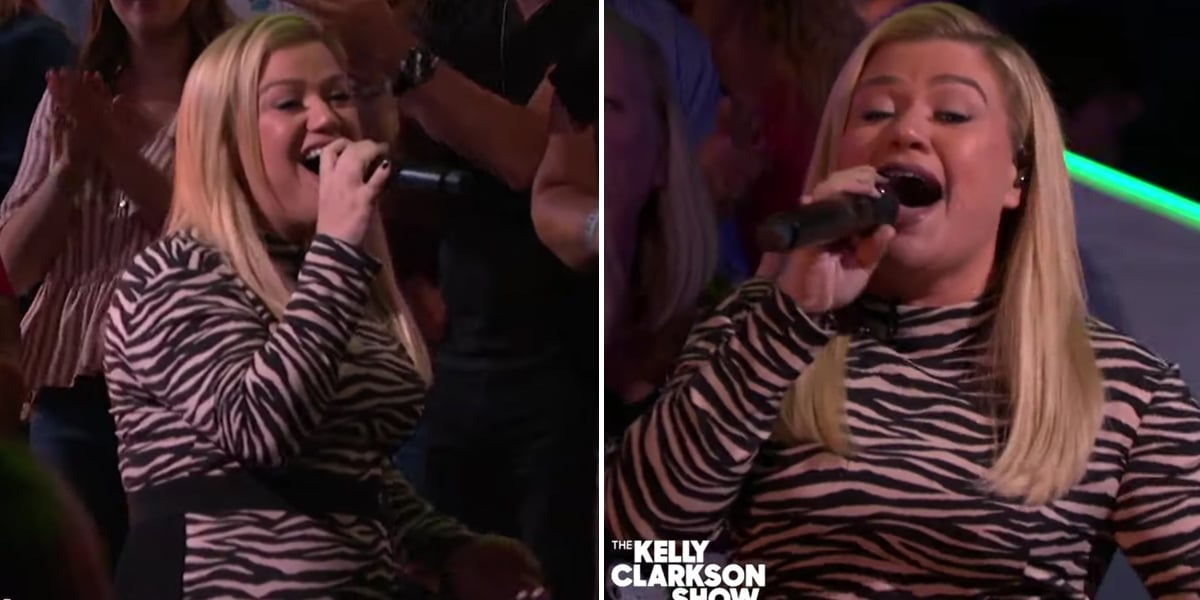 Kelly Clarkson Singing Britney Spears on Talk Show Video POPSUGAR