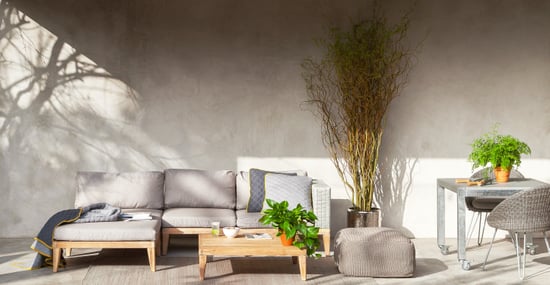 Urba slate gray hot sale sectional