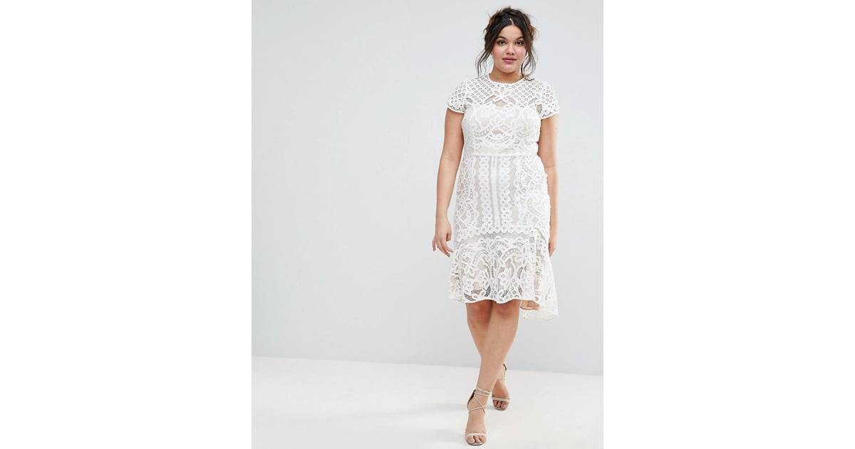 Coast Plus's Dee Dee Lace Peplum Dress ($194) is for more casual | Plus ...