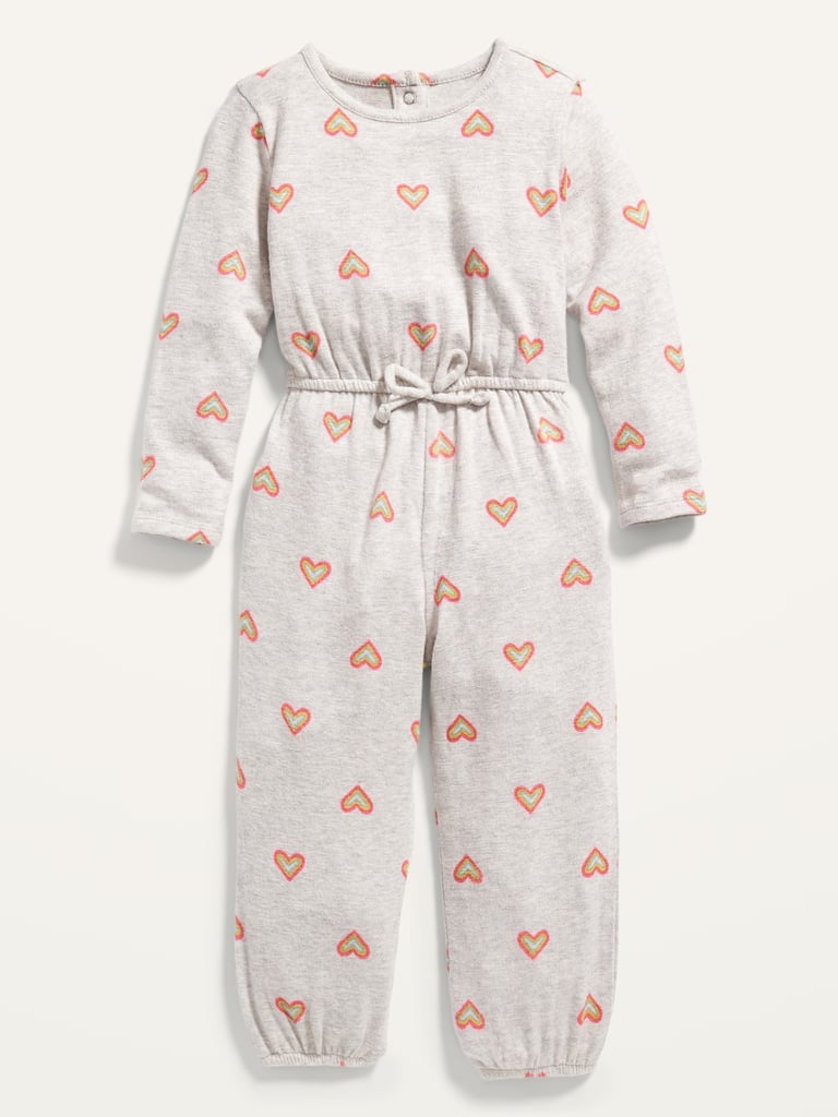 Old Navy Cosy Printed Jumpsuit For Toddler Girls