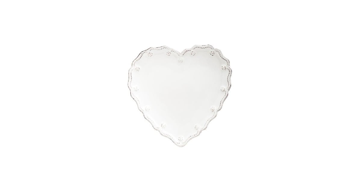 Juliska "Berry and Thread" Heart Shaped Cocktail Plates (Set of 4