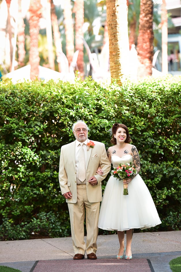Tropical Las Vegas Wedding