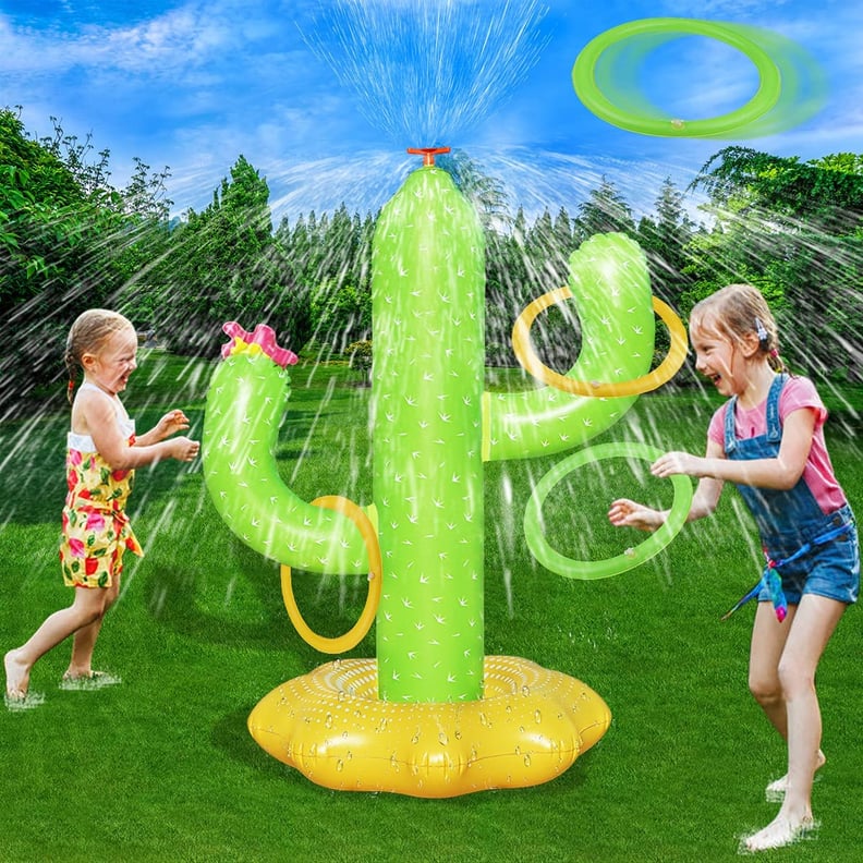 Boogem Inflatable Cactus Sprinkler with 4 Rings