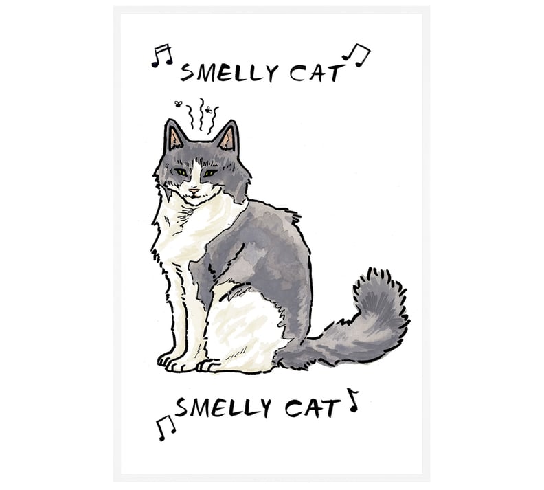 Pottery Barn Friends Smelly Cat Print