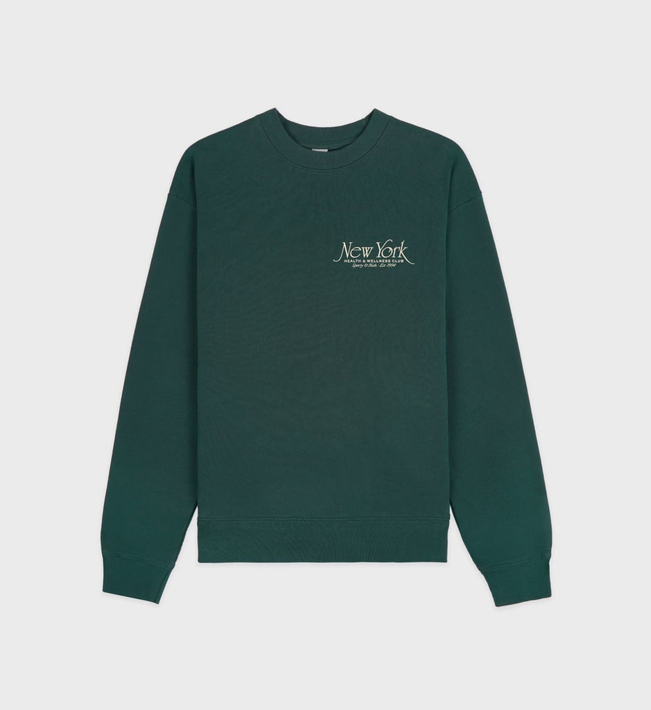 Sporty & Rich NY 94 Crewneck - Forest/Cream