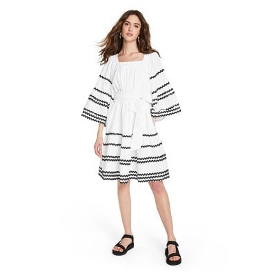 Lisa Marie Fernandez For Target Women's Ric Rac Flare Sleeve Dress