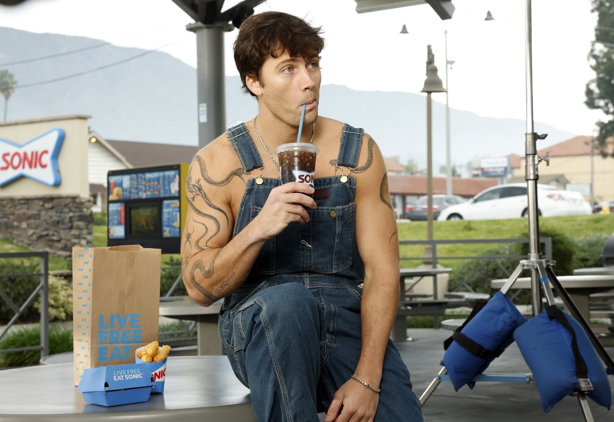 DUARTE, CALIFORNIA - JANUARY 22: Rob Rausch enjoys a SONIC Smasher while filming a new project at SONIC Drive-In Restaurant on January 22, 2026 in Duarte, California. (Photo by Leon Bennett/Getty Images for Sonic Drive-In) DUARTE, CALIFORNIA - JANUARY 22: Rob Rausch enjoys a SONIC Smasher while filming a new project at SONIC Drive-In Restaurant on January 22, 2026 in Duarte, California. (Photo by Leon Bennett/Getty Images for Sonic Drive-In)