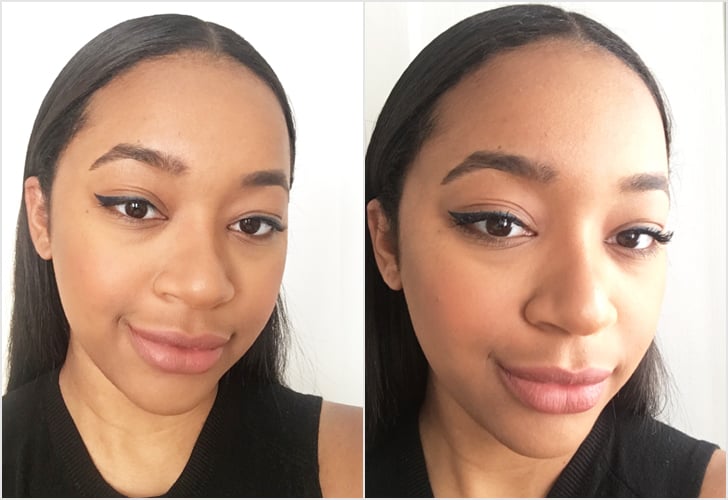 My lashes before and after using Lancome Monsieur Big Mascara