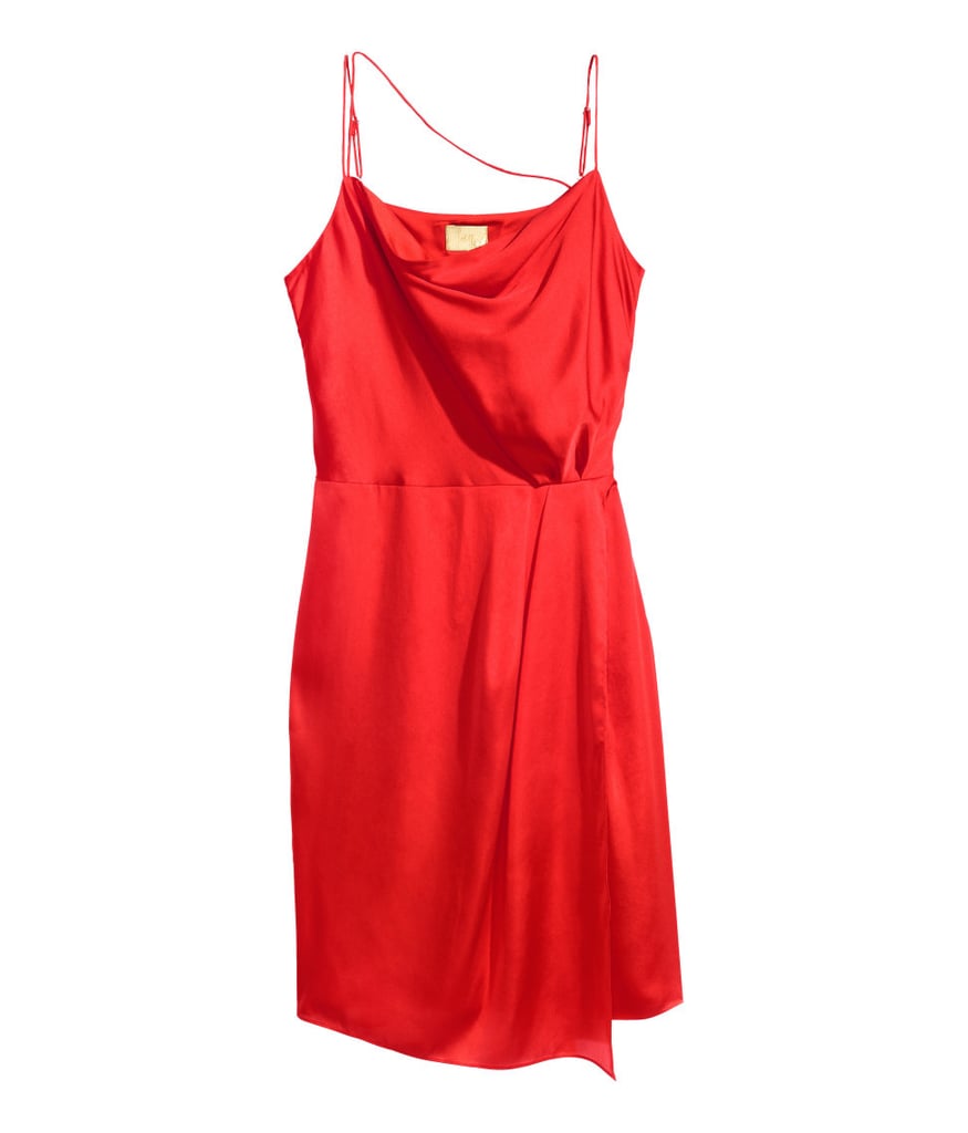 H&M Draped Satin Dress ($50)