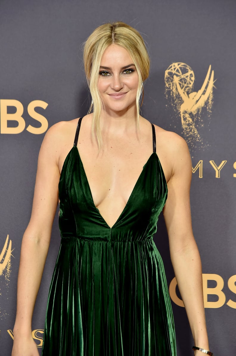 shailene woodley green dress Quotes About TV at the 2017 Emmys nav-460