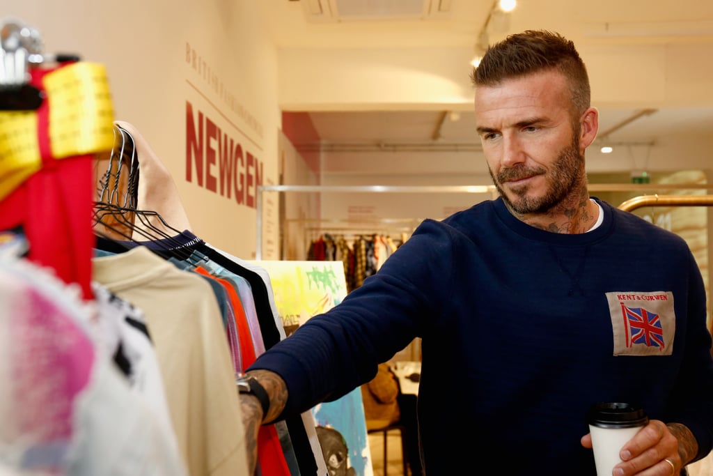 David Beckham at London Fashion Week Men's 2018