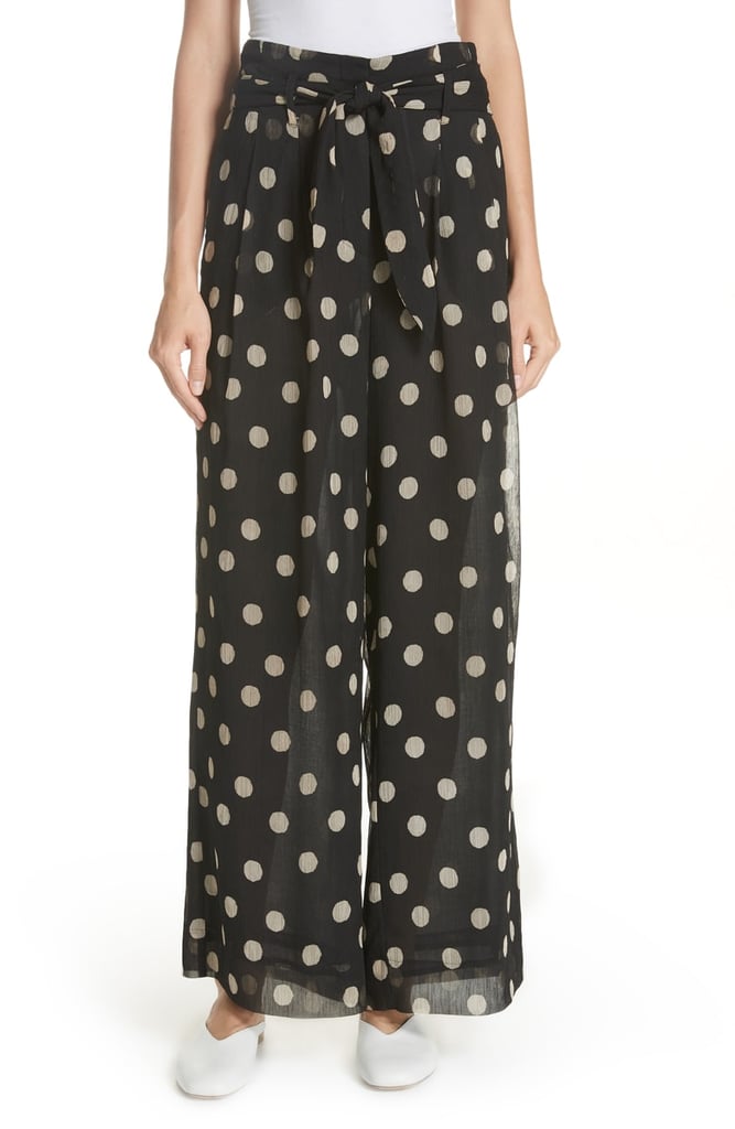 Nanushka Nevada Polka Dot Chiffon Pants