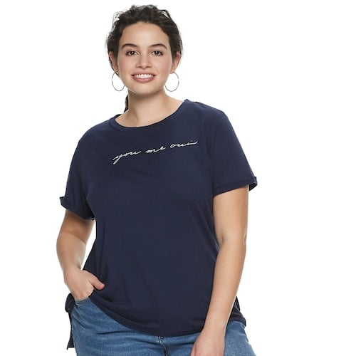 POPSUGAR Plus Size Slouchy Graphic Tee