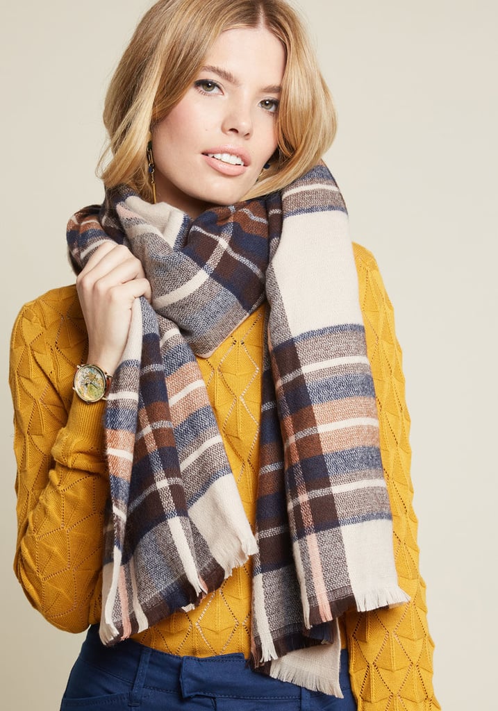 Plaid Blanket Scarf Best Plaid Pieces For Fall POPSUGAR Fashion