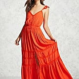 M missoni crochetknit cottonblend maxi dress in orange