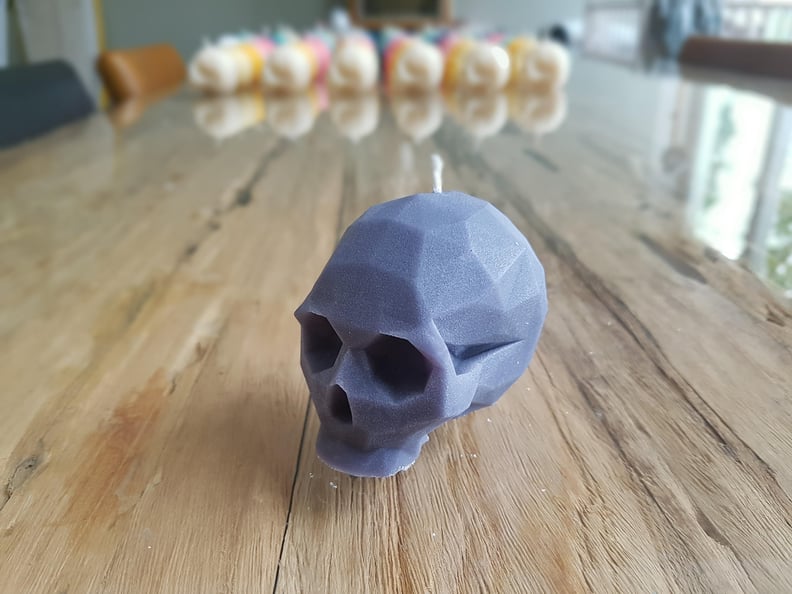 Edgytown Candles Geometric Bougie Skull