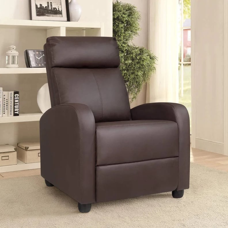 Best Recliner: Zipcode Design Beaudin Wide Faux Leather Manual Home Theater Recliner