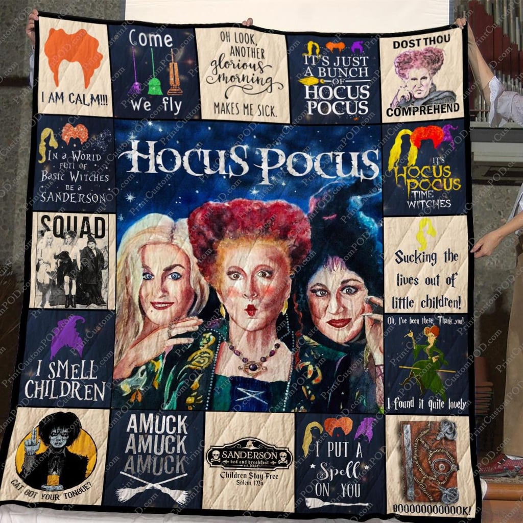 Hocus Pocus Halloween Sanderson Sisters Fleece Blanket