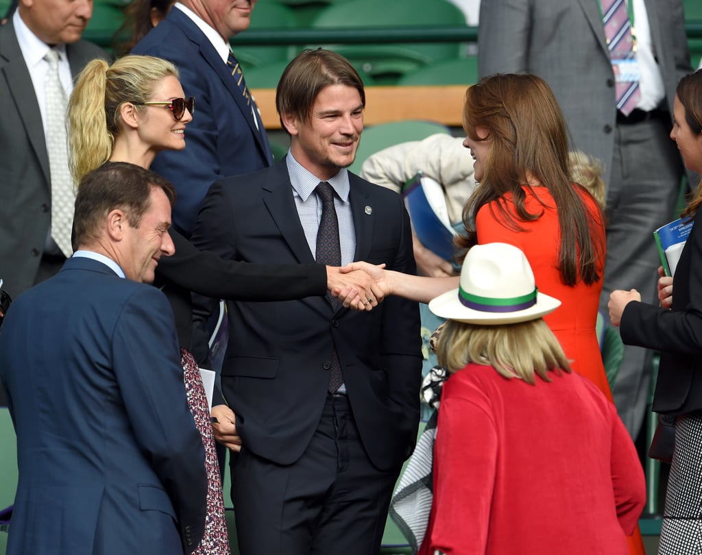 Josh Hartnett With Pregnant Girlfriend at Wimbledon