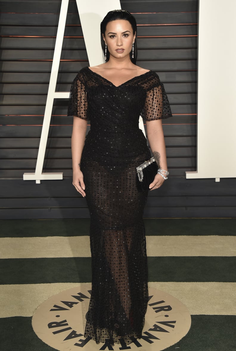 Demi Lovato at the Vanity Fair Oscars Party