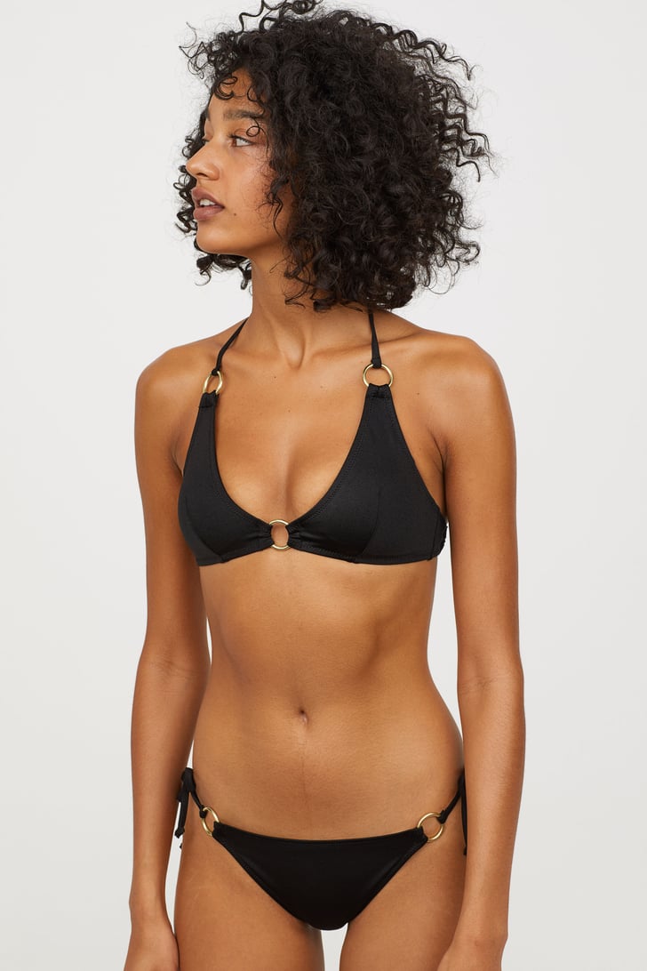letra Entender mal Resplandor H&M Triangle Black Bikini | Iskra Lawrence's Bikini Was Made For a Sexy  '70s Vixen — Can You Handle That? | POPSUGAR Fashion Photo 11