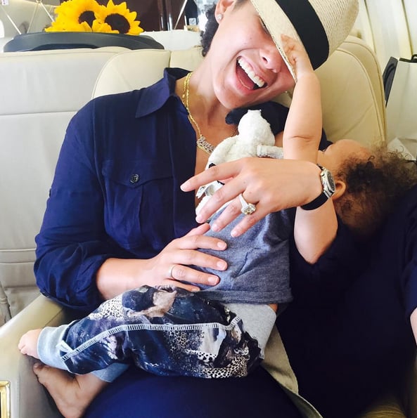 In July 2015, Alicia posted a picture of her and baby Genesis, joking, "He's trying to steal my hat!! Help me!!! These are the most precious of my #28000days."