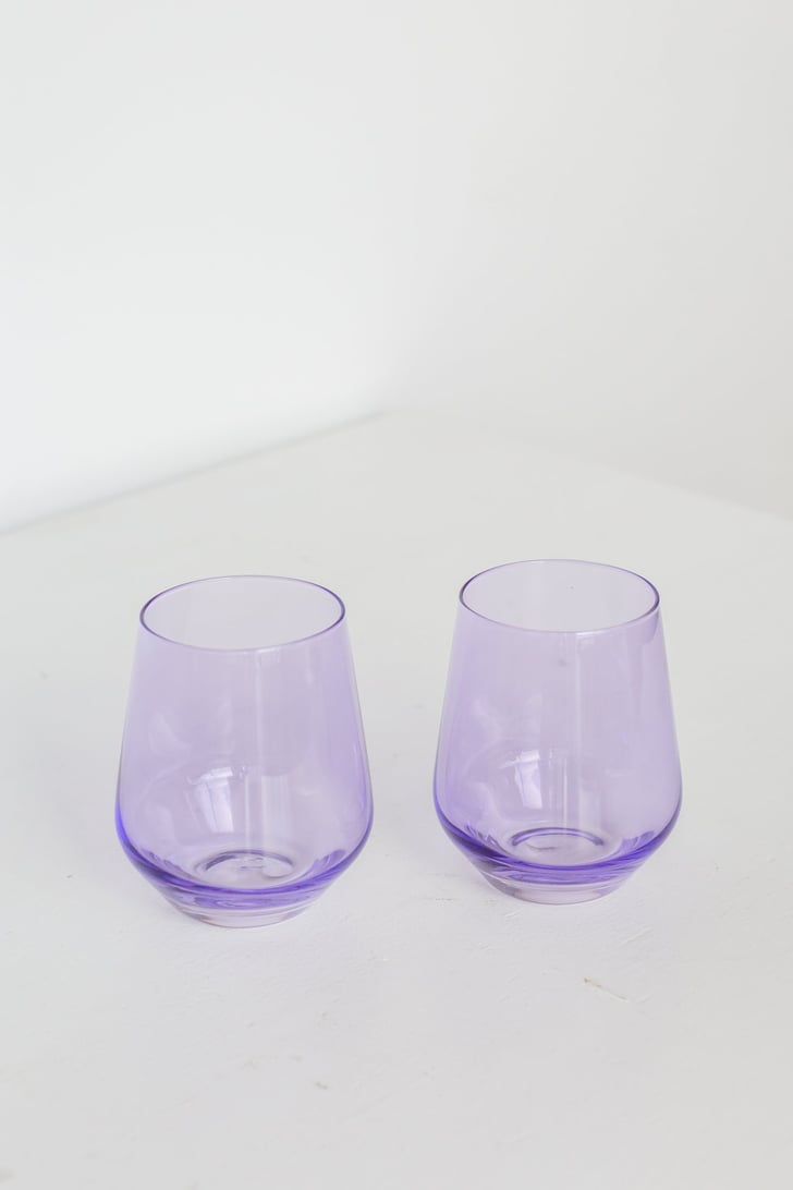 Estelle Coloured Stemless Wine Glasses Periwinkle Room Decor For