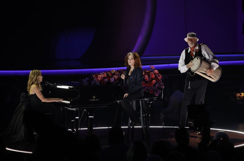 Sheryl Crow, Bonnie Raitt, and Mick Fleetwood at the 2023 Grammy Awards