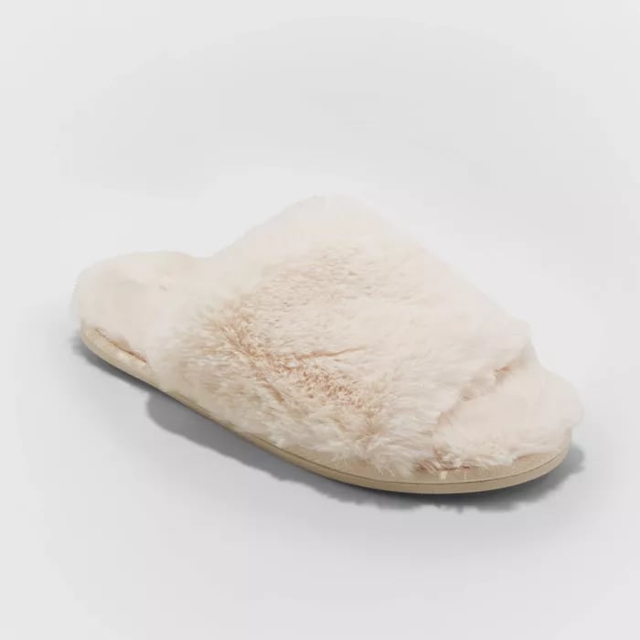 Stars Above Capri Faux Fur Slide Slippers