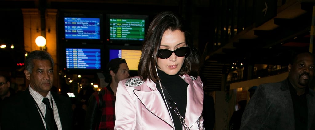 Bella Hadid Wearing Pink Dilara Findikoglu Jacket