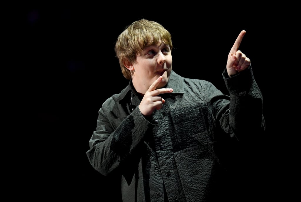 Lewis Capaldi on Stage at the 2020 BRIT Awards