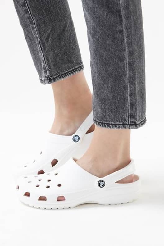 Ariana grande white crocs best sale