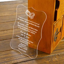 Acrylic Invitations