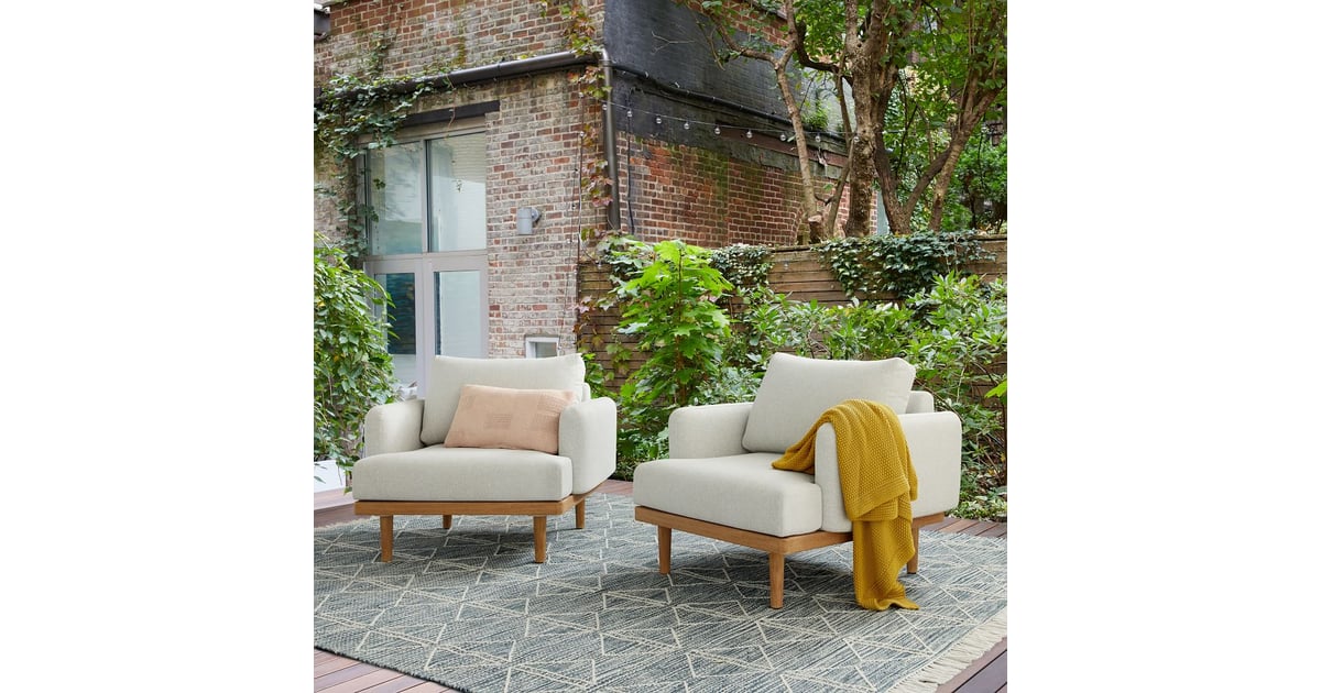 A Statement Chair West Elm Halden Outdoor Lounge Chair The Most
