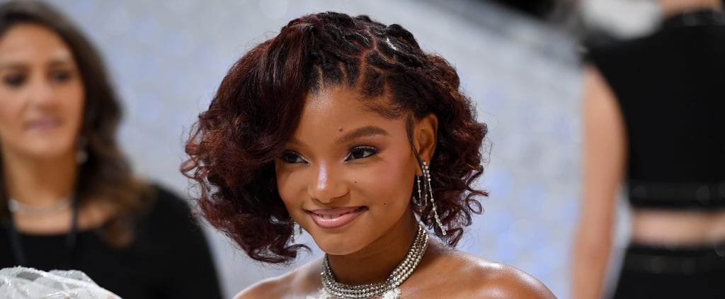 Halle Bailey's Chrome Nails at The Little Mermaid Premiere