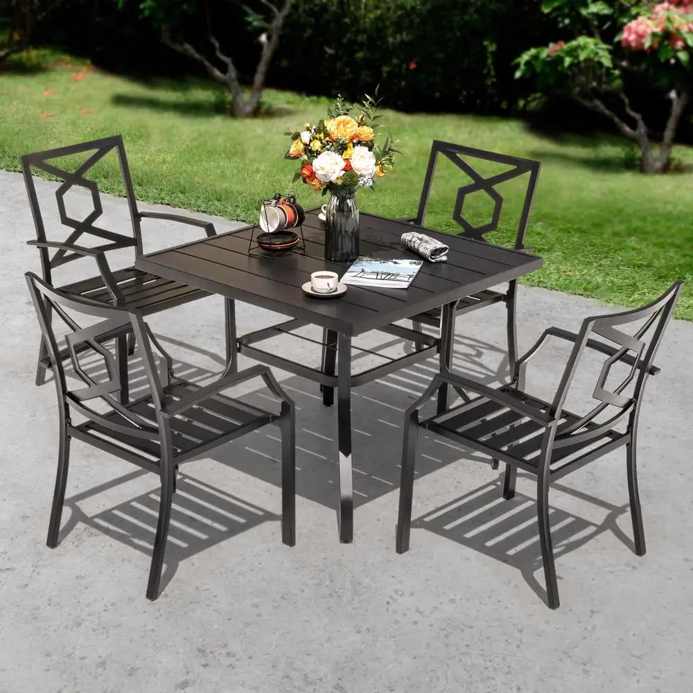 A Dining Set For Small Spaces: Nuu Garden 5-Piece Patio Dining Set