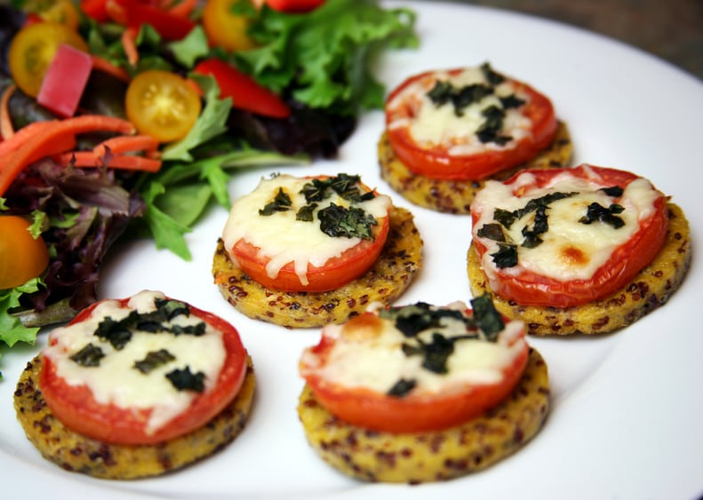 Quinoa Polenta Pizza Bites