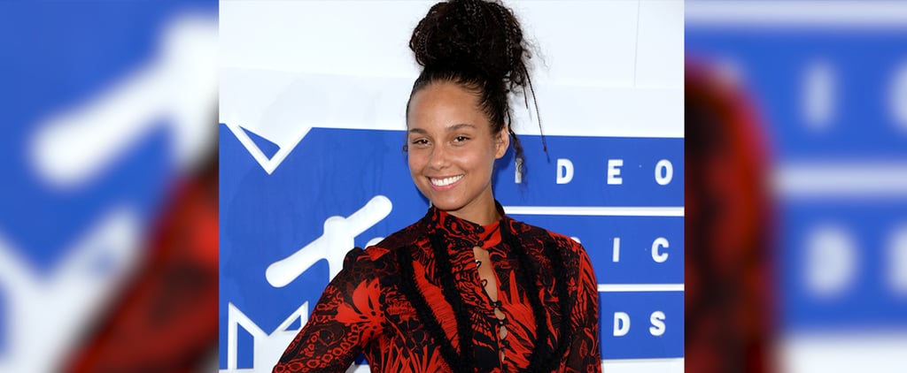 Alicia Keys's No-Makeup Look at MTV VMAs 2016