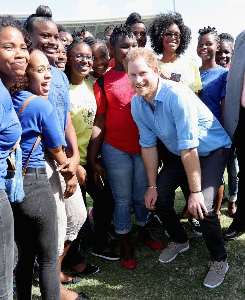 Prince Harry Dancing With Kids in the Caribbean 2016