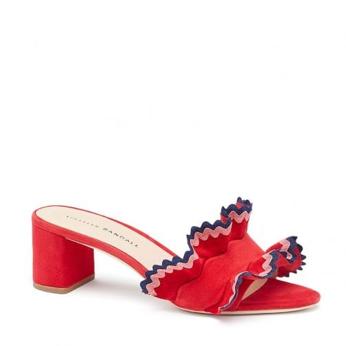 Loeffler Randall Vera Ruffle Slide Sandal