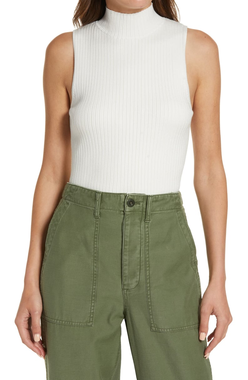 For a Minimalist Piece: Madewell Pearson Mock-Neck Sweater Tank
