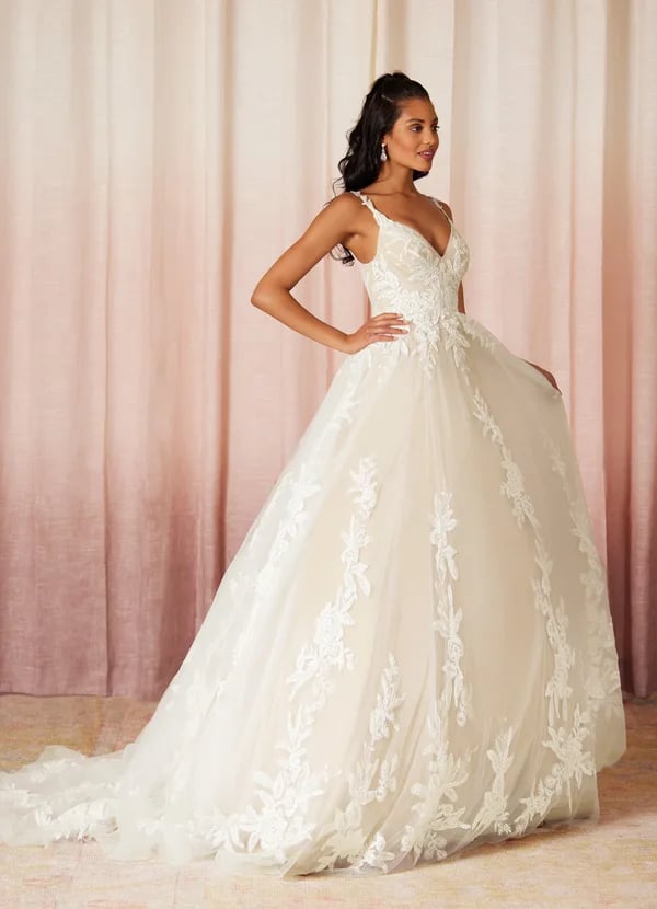 Azazie's Bestselling Curve Wedding Dress: The Delaina