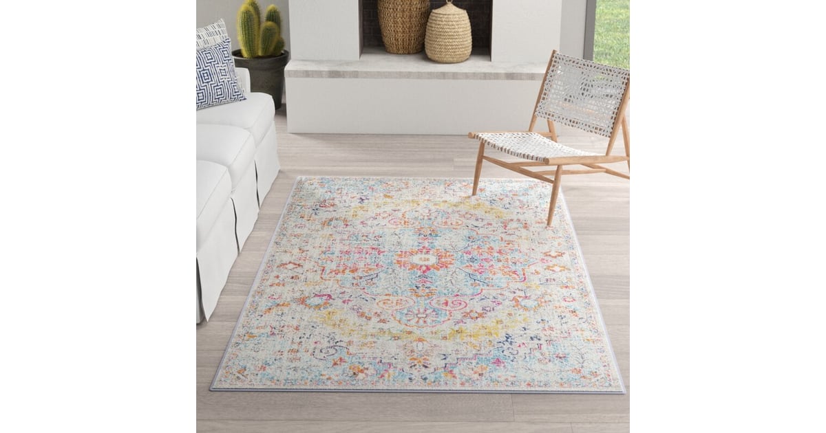 Hillsby Teal/Beige 6x9 Area Rug Best Furniture and Rugs From Wayfair