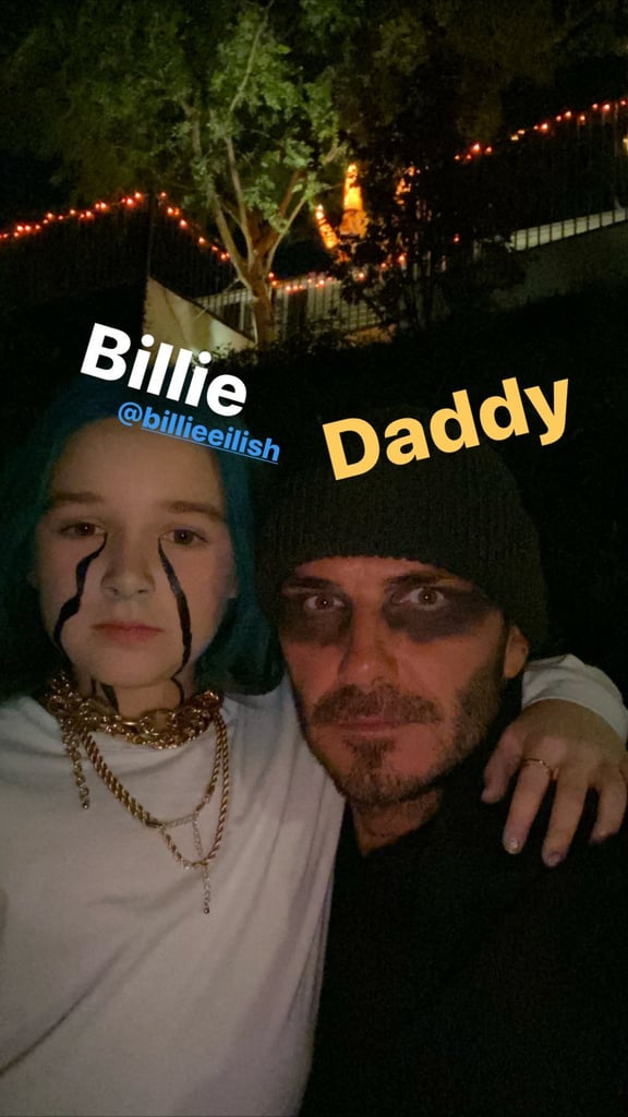 Harper Beckham's Billie Eilish Halloween Costume 2019