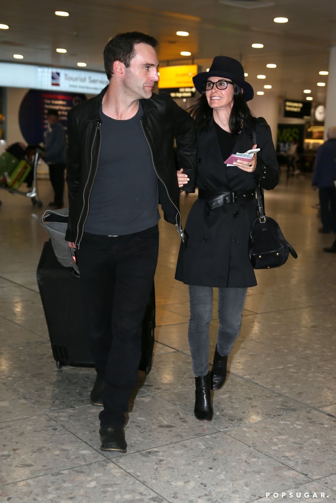 Courteney Cox and Johnny McDaid Kissing April 2016