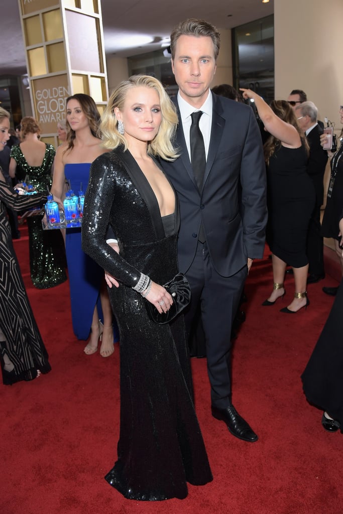 Kristen Bell and Dax Shepard at 2017 Golden Globe Awards ...