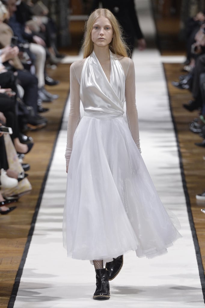 We think this particular silhouette would look elegant on the actress.
