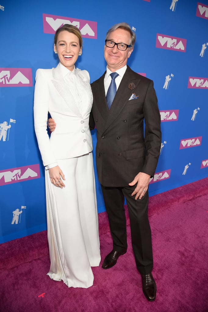Blake Lively's White Suit at MTV VMAs 2018